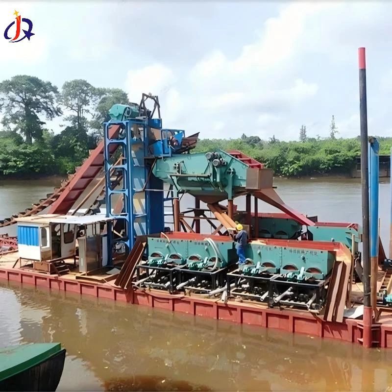 Dredger Alluvial Gold ee la qaadan karo ee Macdanta Webiga